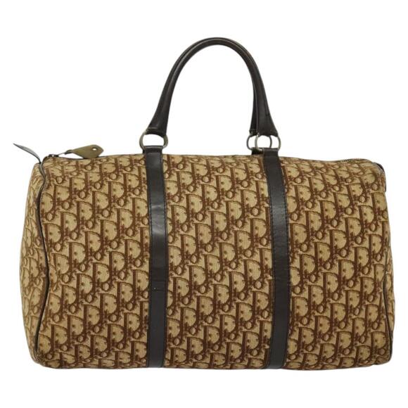 DIOR Trotter Canvas Boston Bag Brown - Picture 2 of 11